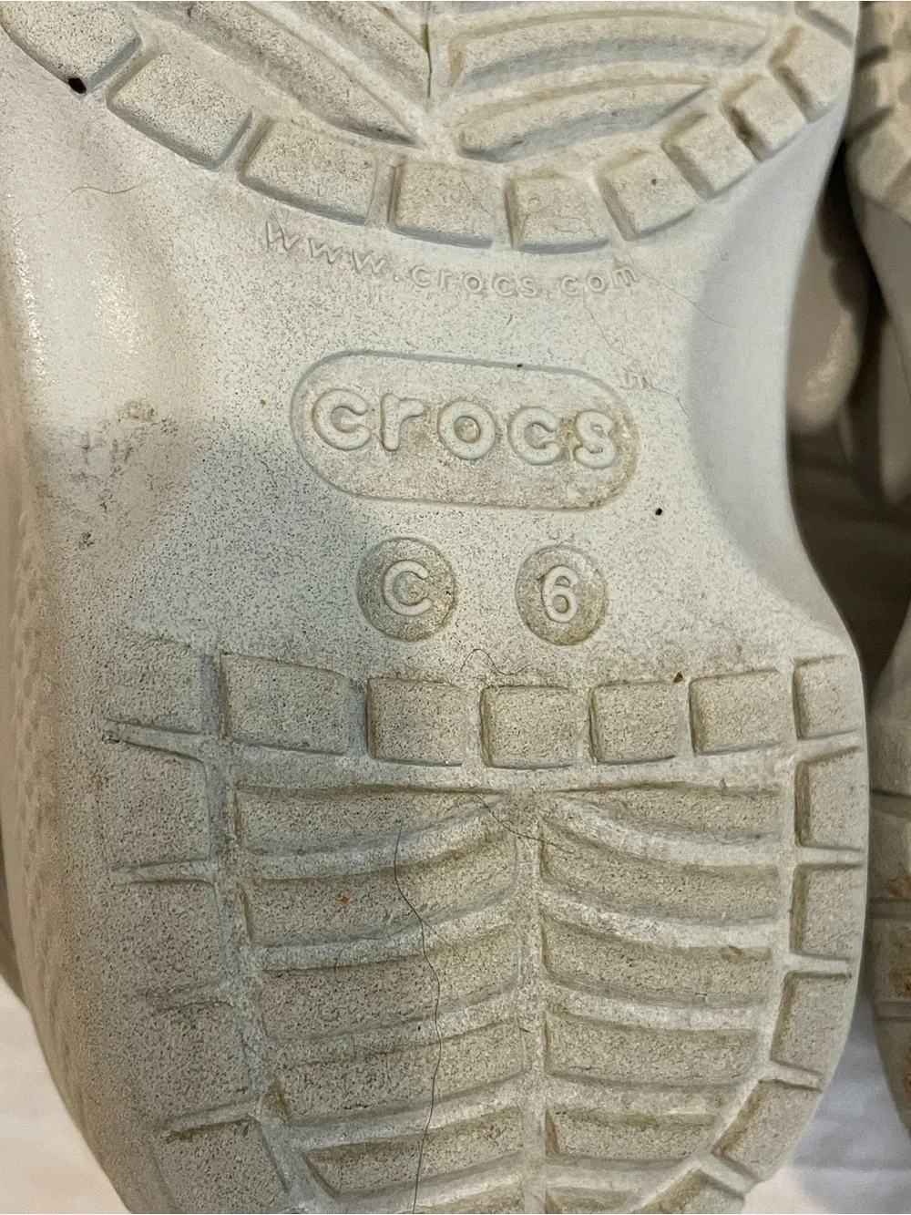 Crocs Kids Shark Clogs Gray Size C6 Toddler Lightweight Slip On Water Shoes